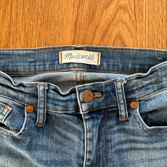 Madewell High Riser Blue Skinny Jeans - Picture 5 of 8